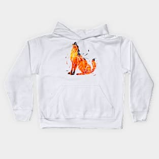 Fire wolf - Fenrir Loki's son Kids Hoodie